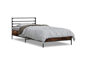 Lit simple 100x200 cm    coloris marron