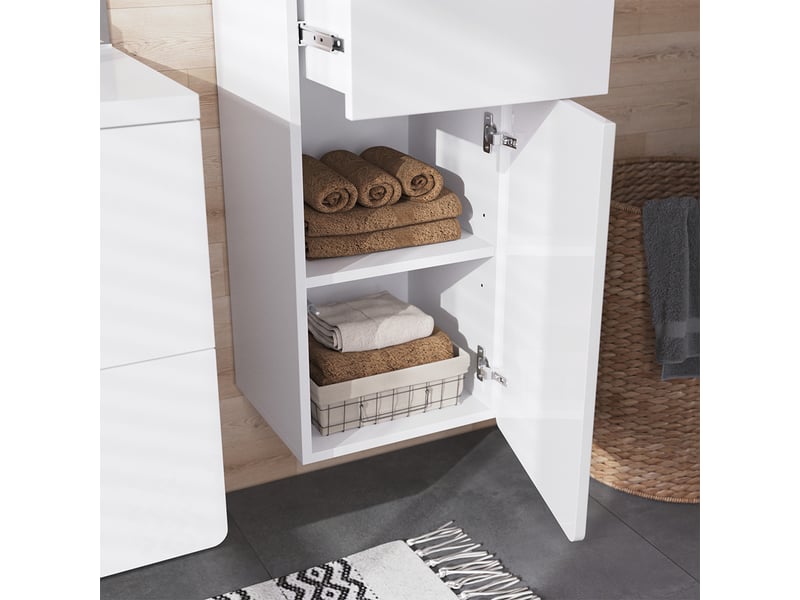 Vicco meubles bain, blanc haute brillanceblanc, 5 pièces - Conforama E