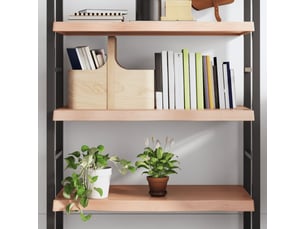 Étagère flottante, etagère murale, étagère suspendue marron clair bois chêne massif traité cf42390