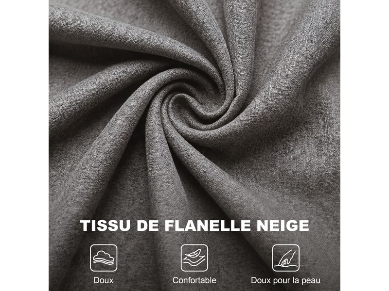  Fauteuil de salon, fauteuil d'appoint mi-siècle moderne en velours avec dossier haut capitonné à oreilles, gris  - Conforama R
