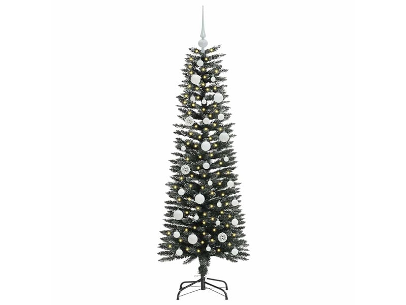 Sapin de noël artificiel, arbre de noël vert 120 cm pvc, plastique et acier shl4534 - Conforama C