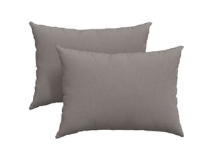 Lot de 2 coussins de canapé, coussins décoratifs tissu taupe 70 x 50 cm cf58965