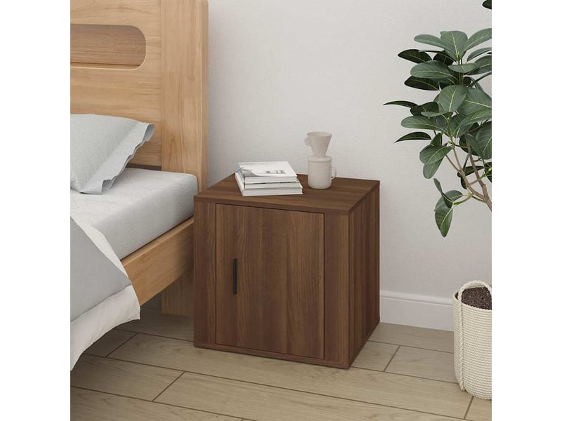  Table de chevet chanmbre, table d'appoint chêne marron 50x39x47 cm  - Conforama B