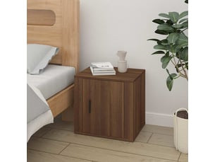 Table de chevet chanmbre, table d'appoint chêne marron 50x39x47 cm