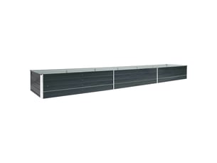 Jardinière - lit surélevé de jardin acier galvanisé 480x80x45 cm anthracite