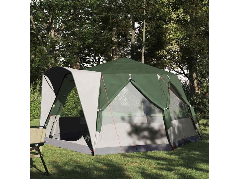 Tente de camping 5 personnes 5 personne vert et blanc - Conforama B