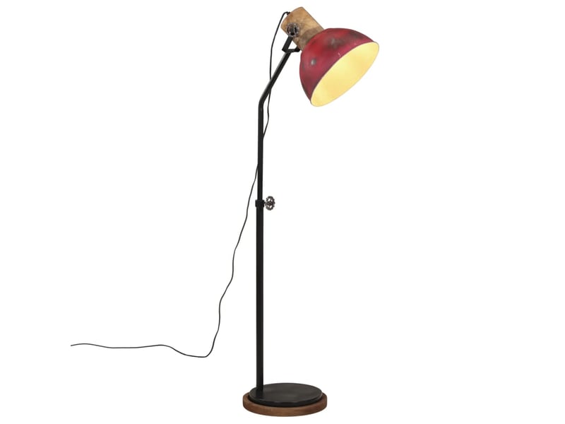  Lampadaire salon, lampe sur pied 25 w rouge délavé 30x30x100-150 cm e27  - Conforama B