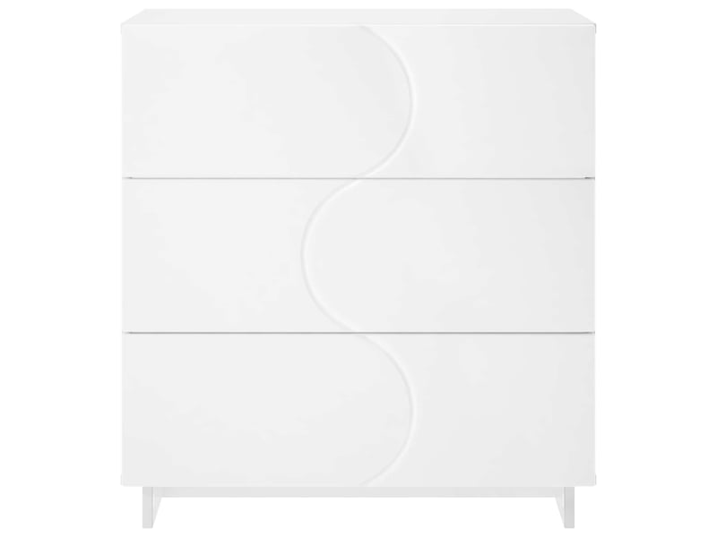  Buffet salon, buffet de rangement blanc 70x38x75 cm bois d'ingénierie  - Conforama D