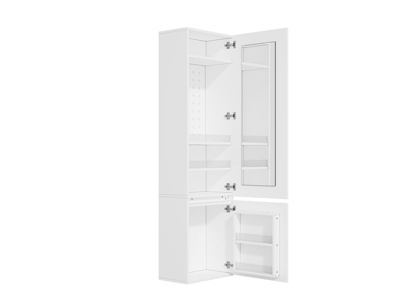  Armoire avec coiffeuse intégrée et miroir, armoire penderie blanche 120x200 cm avec tringle et tiroirs pour chambre  - Conforama R