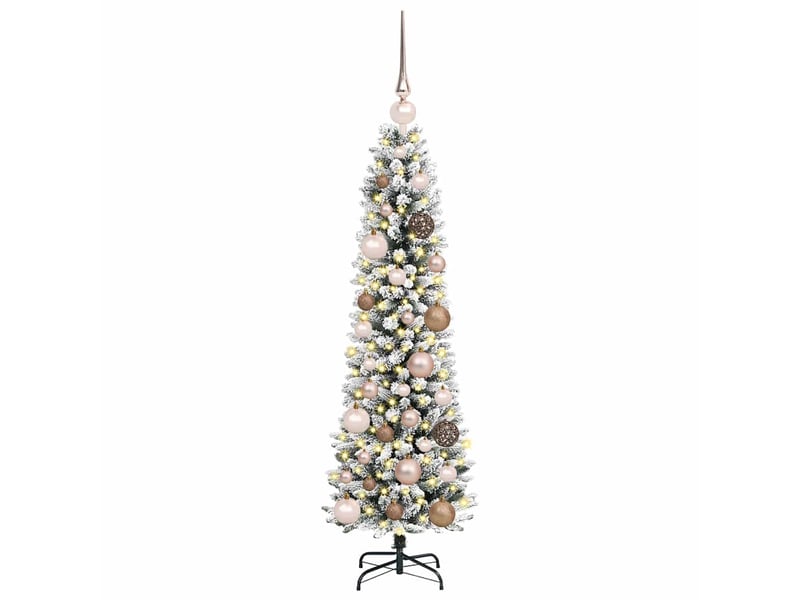  Sapin de noël - arbre de noël artificiel blanc 120 cm pvc, métal et plastique  - Conforama C