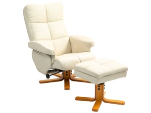 Fauteuil fixe  WISHDOR Tissu blanc