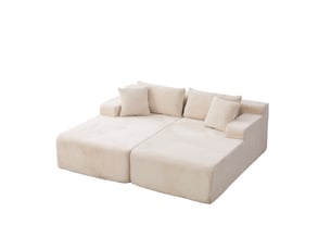 Canapé modulable – canapé de salon, facile à déplacer, format compressé, mousse haute résilience 30d, en tissu chenille