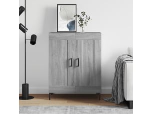 Buffet - bahut - meuble de rangement sonoma gris 69,5x34x90 cm bois d'ingénierie