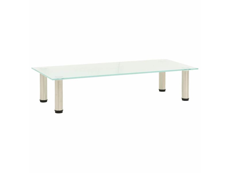  Meuble tv - banc tv - meuble de rangement givré 80x35x17 cm verre trempé  - Conforama B