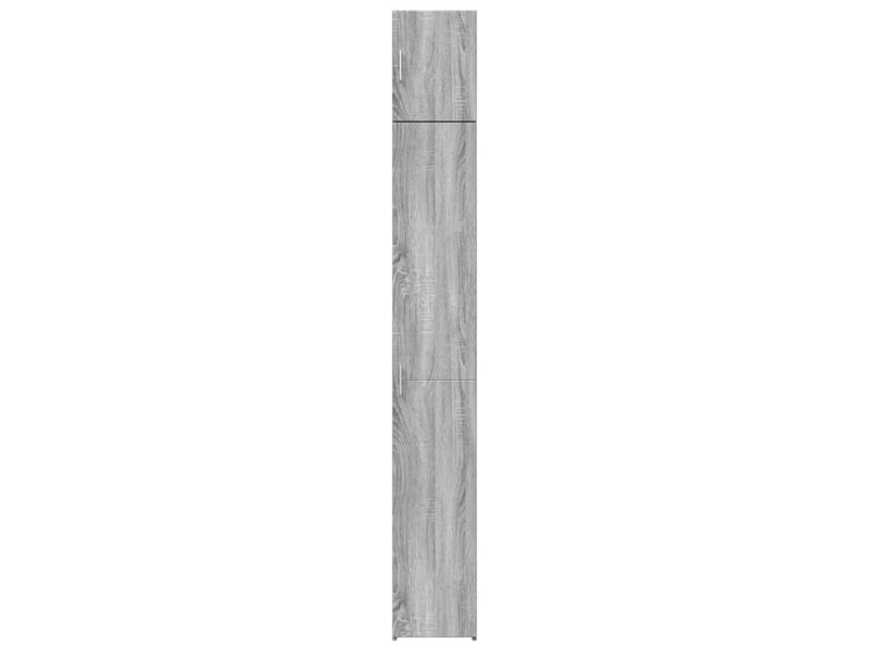  Armoire de rangement mince sonoma gris 30x42,5x225 cm  - Conforama D