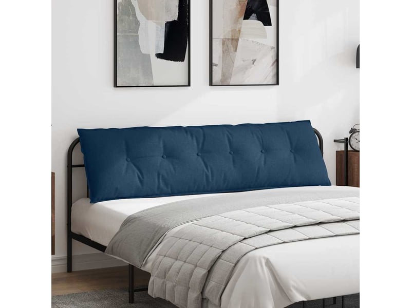 Coussin de dos, coussin de dossier bleu 180 x 19 x 50 cm tissu cf54517 - Conforama B