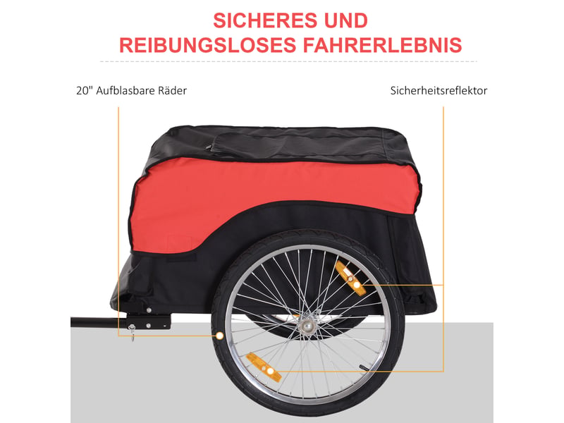  Vélo - avec rangement - gain de place - acier - rouge - pour jardin et extérieur 130x77x65cm - Conforama E