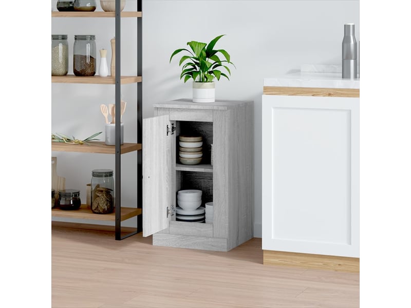  Buffet - bahut - meuble de rangement sonoma gris 37,5x35,5x67,5 cm bois d'ingénierie  - Conforama C