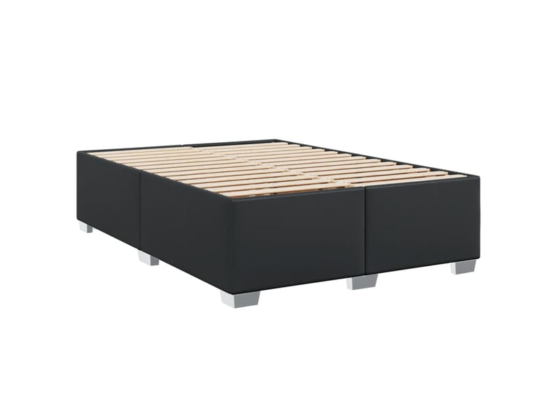  Lit double- lit adulte -  cadre de lit sans matelas noir 140x190 cm similicuir  - Conforama B