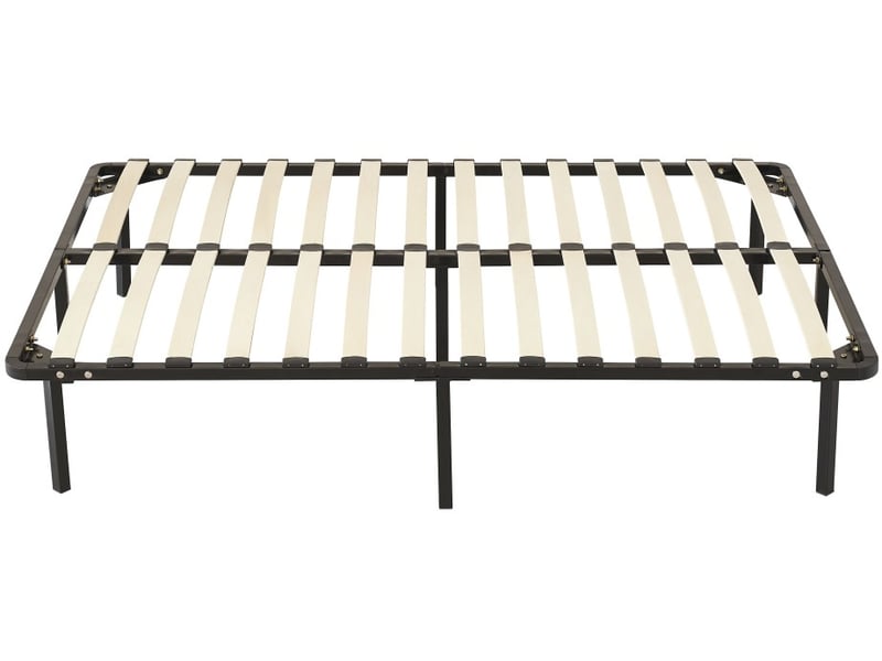 Sommier 180x200 cm solide - 29 cm - cadre à lattes - 12 pieds métal - montage rapide - confort quotidien  - Conforama A