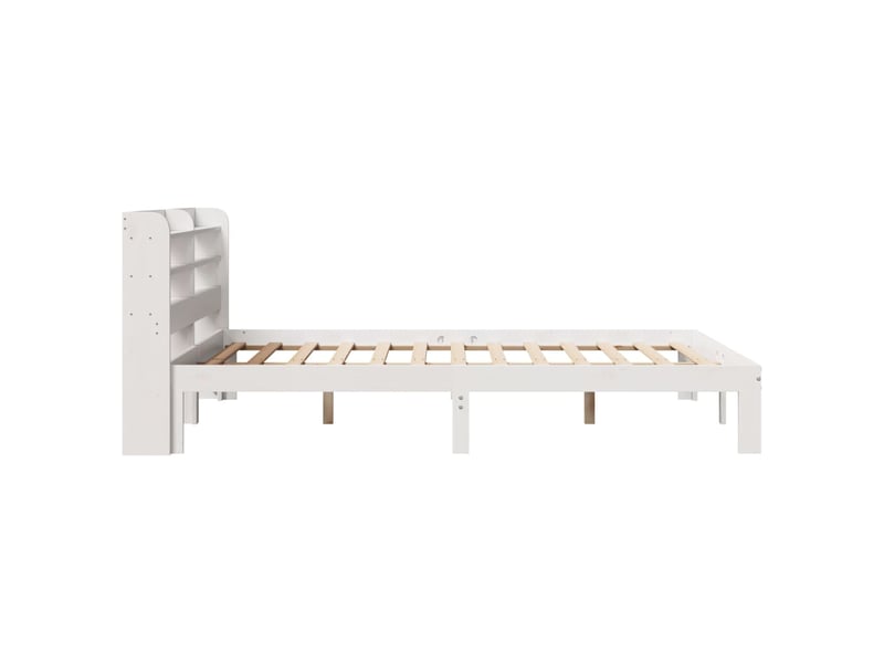  Lit double- lit adulte -  cadre de lit avec tête de lit sans matelas blanc 140x190 cm  - Conforama D