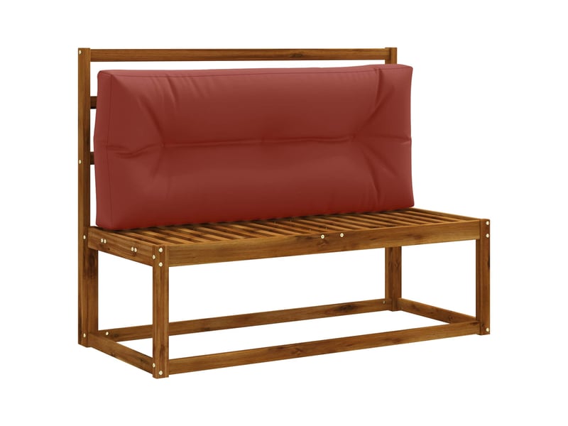  Coussin de dossier de palette, coussin de dos vianen 100 % polyester rouge cf55171  - Conforama C