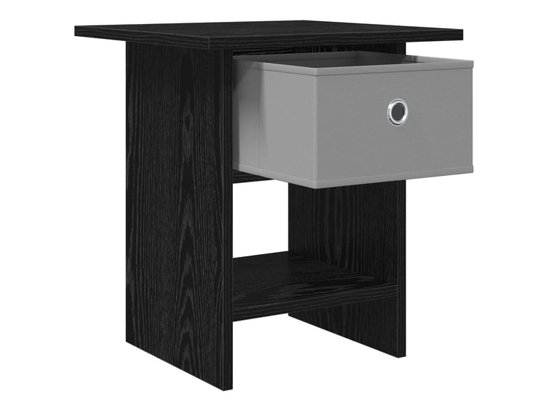  Table de chevet - cabinet de chevet - table de nuit chêne noir 41 x 40 x 45 cm bois d'ingénierie  - Conforama D