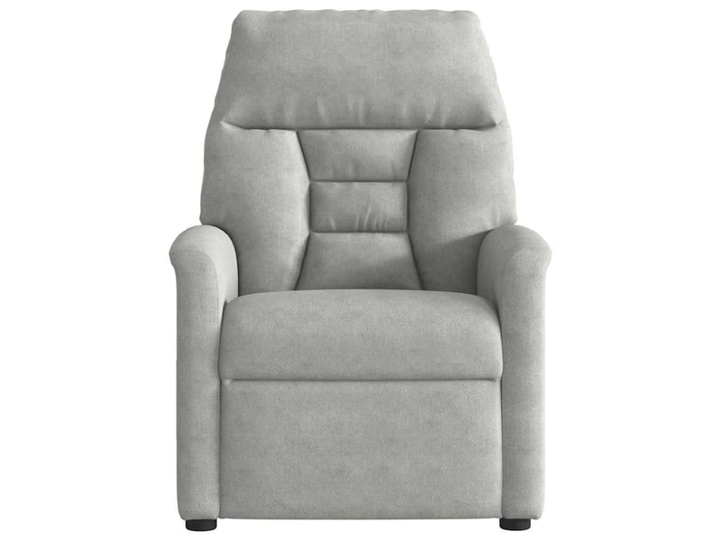  Vidaxl fauteuil inclinable électrique gris clair tissu microfibre  - Conforama E
