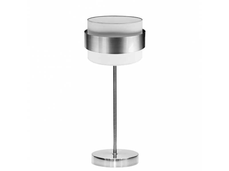  Lampe à poser fabrilamp bremen chromeblanc-argenté 1 x e14 39 x 16 x 16 cm 066471020 - Conforama A