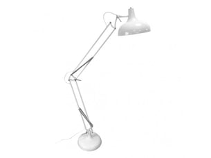 Lampadaire fabrilamp malik e27 coloris blanc 163 x 30 x 80 cm