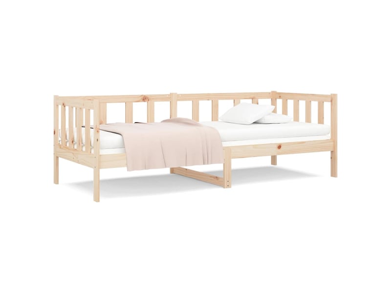 Lit simple- lit adulte - lit de jour sans matelas 80x200 cm bois de pin massif - Conforama A