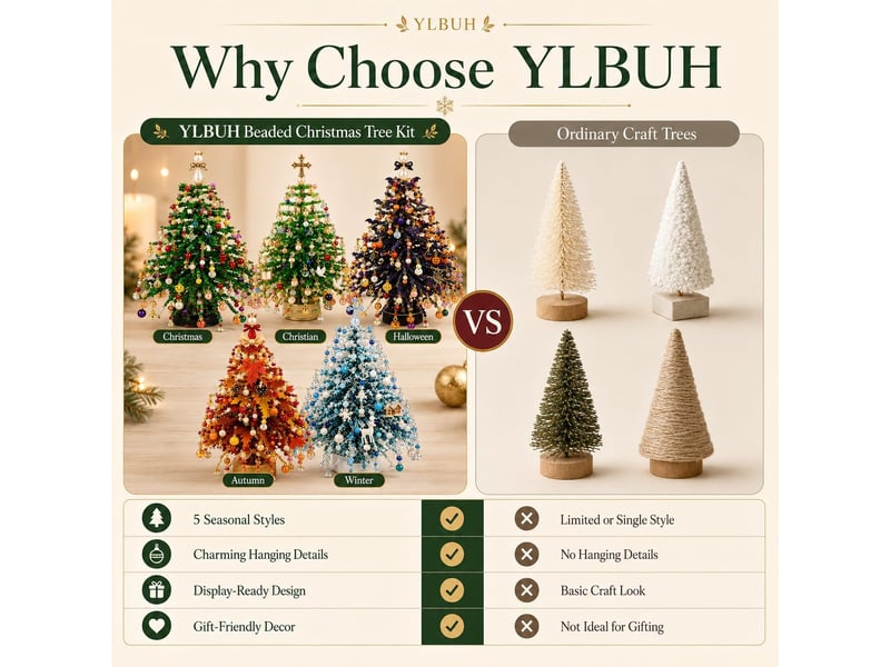  Kit diy sapin de noël en perles avec cadre métallique, décoration de table 3d avec perles cristal, loisirs créatifs, lueur d'halloween  - Conforama C