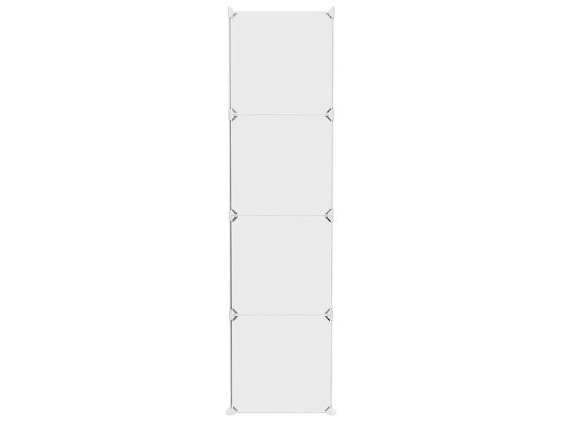  Armoire de rangement cubique pour enfants avec 10 cubes en pp blanc  - Conforama D