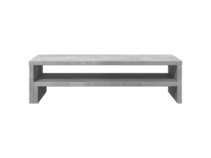  Support de moniteur table meuble bureau 54 x 22 x 15 cm bois d'ingénierie gris 02_0044891  - Conforama B