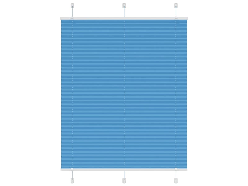  Store plissé, store de fenêtre bleu 105x100 cm largeur du tissu 104,4cm polyester cf46776  - Conforama B