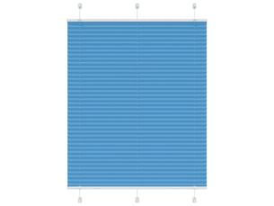 Store plissé, store de fenêtre bleu 105x100 cm largeur du tissu 104,4cm polyester cf46776