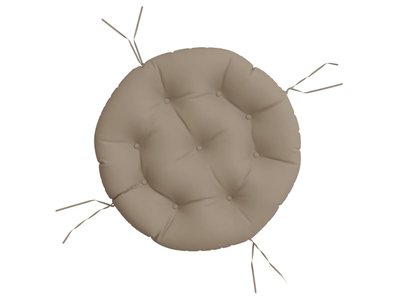  Coussin rond, coussin d'assise taupe ø 60 x11 cm tissu oxford cf56631  - Conforama A