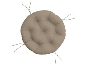 Coussin rond, coussin d'assise taupe ø 60 x11 cm tissu oxford cf56631