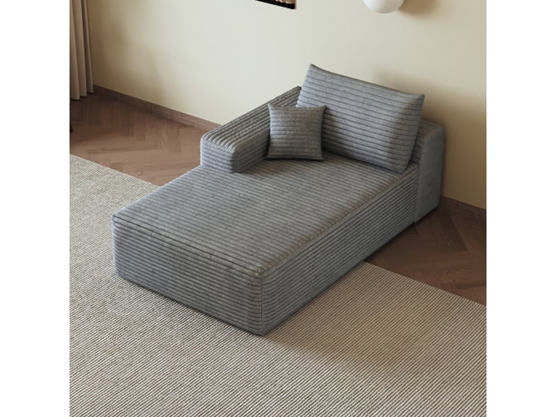  Canapé-lit d'angle gauche gris y165 – canapé convertible moderne et design contemporain  - Conforama D