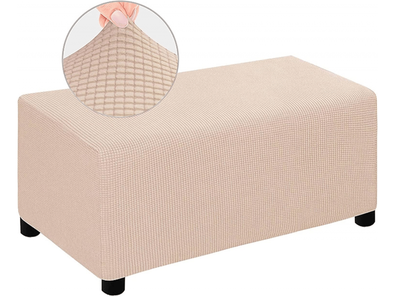  Housse de repose - pieds élastique kaki, taille m, housse de pouf, housse de canapé - lit futon antidérapante, tissu jacquard épais à carreaux, élastique XLH-ZLS-009482MF - Conforama A