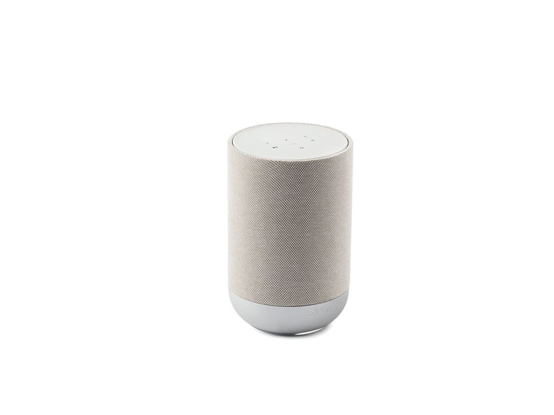  Enceinte connectee multiroom cylindrique wi-fi 6 bluetooth dolby atmos music argent 1-23401791 - Conforama A