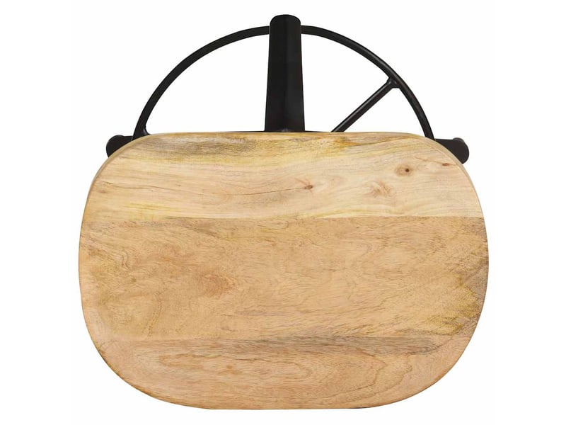  Lot de 2 tabouret de bar, chaise de bar 52 cm bois de manguier massif shl25347  - Conforama D