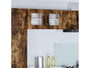 Meuble mural de cuisine | armoire de cuisine chêne fumé 40x31x40cm shl8605
