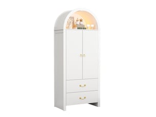 Buffet 2 porte(s)  2 tiroir(s) ULEVR  - 76 cm coloris blanc 