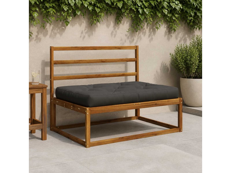  Coussin de siège en palette, coussin d'assise vianen 100 % polyester anthracite cf55865  - Conforama B
