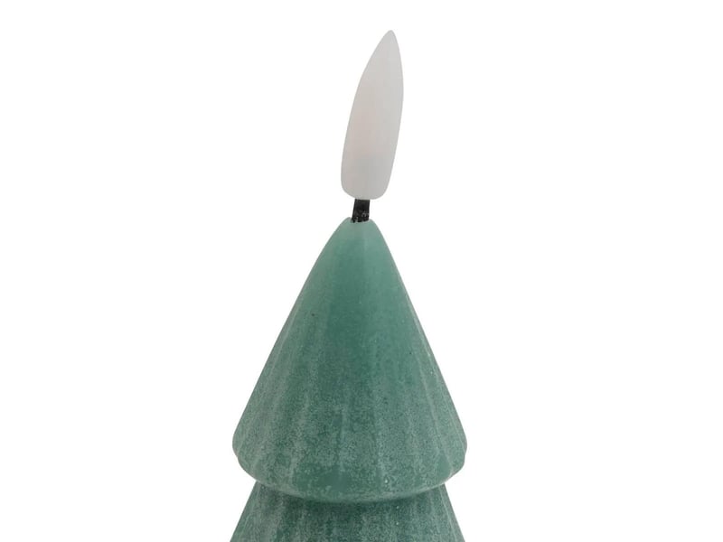  Bougie led de noël sapin 15cm vert  - Conforama B