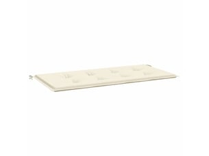 Coussin de banc de jardin, coussin d'assise crème 100x50x3 cm tissu oxford cf52710