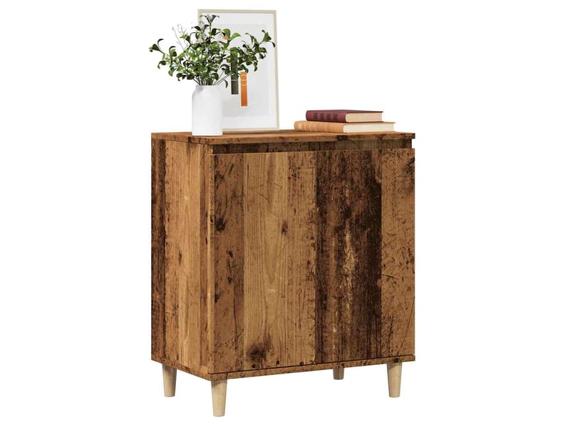  Buffet - bahut - meuble de rangement vieux bois 60x35x70 cm bois d'ingénierie  - Conforama B