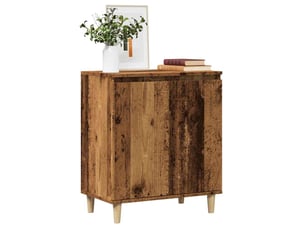 Buffet - bahut - meuble de rangement vieux bois 60x35x70 cm bois d'ingénierie