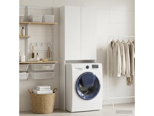 Armoire de toilette arnhem blanc 66x25.5x190 cm